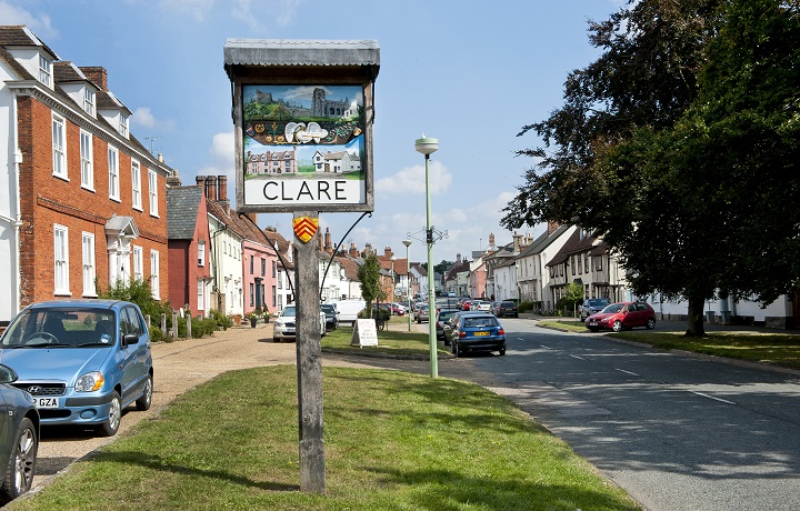 Clare town sign Clare town sign