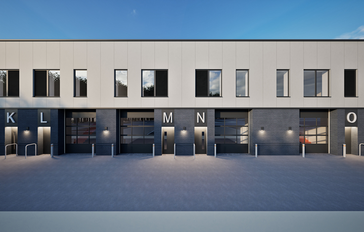 LSI-AME Units Phase 1-Workhop Visual-01- Visual representation of AME centre HGV Bays